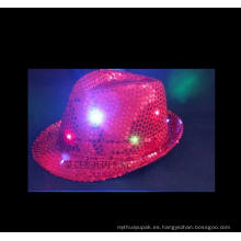 Sombreros LED Shine Flash Cotton Baseball Black Cap